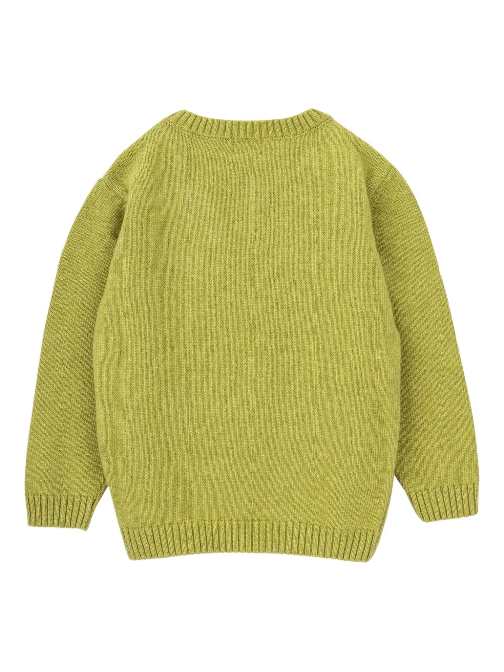 Knot Rocket Ship Embroidered Sweater In Green