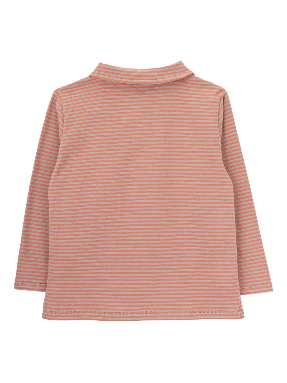 Knot Beastie Stripes poloshirt met borduurwerk Rood