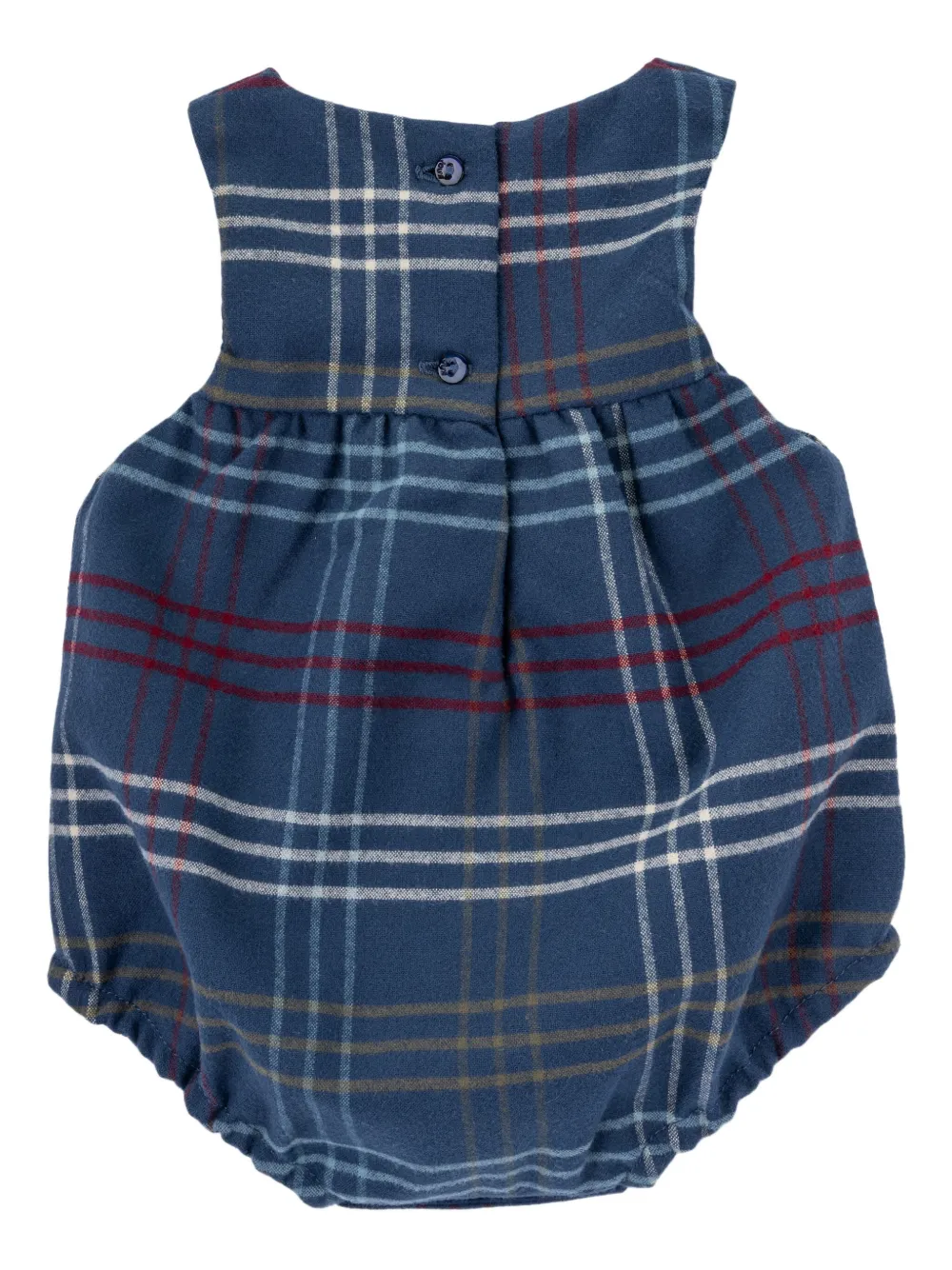 Knot Serena geruite romper - Blauw