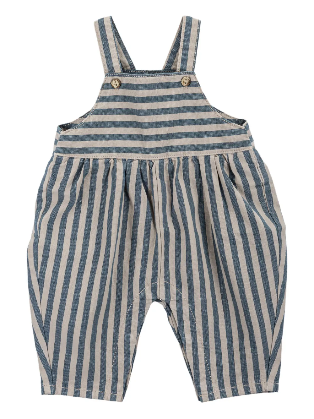 Knot Nico gestreepte overall Blauw