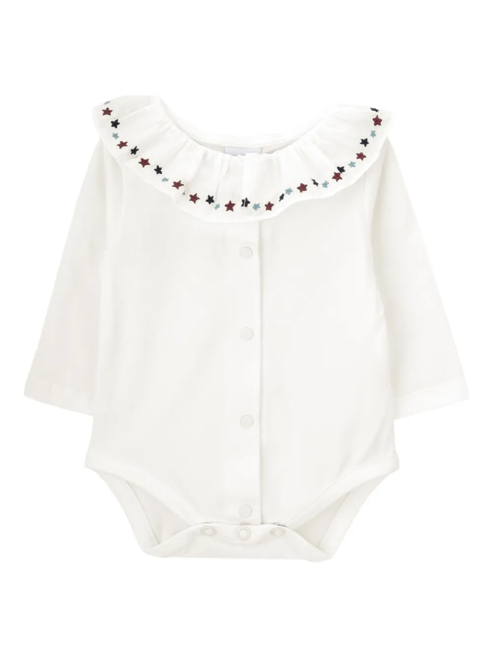 Knot Jolly Starde romper met borduurwerk - Wit