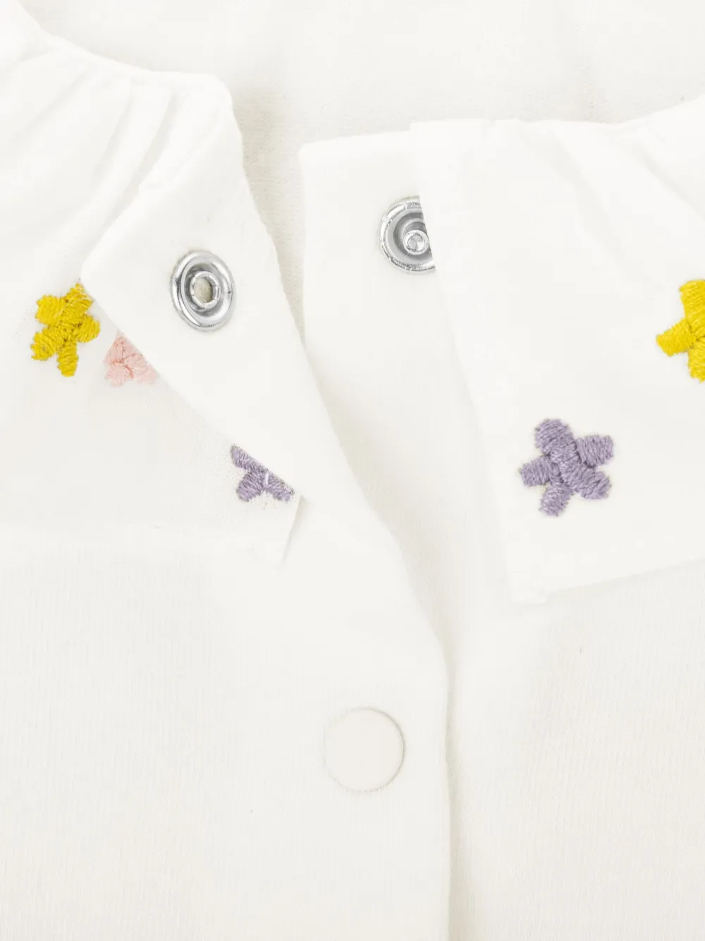 Knot Ivy Pink romper met borduurwerk Wit