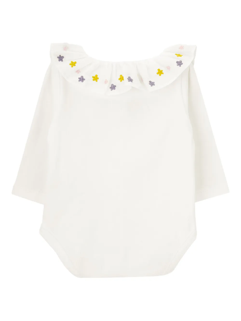 Knot Bestickter Ivy Pink Body - Weiß