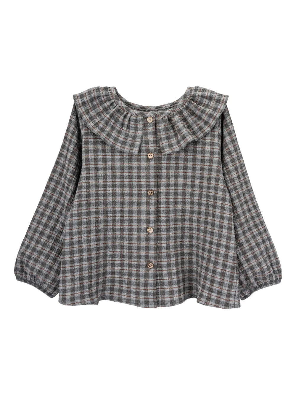 Knot Lucia checked ruffled blouse | Girls Blouses | Image 2