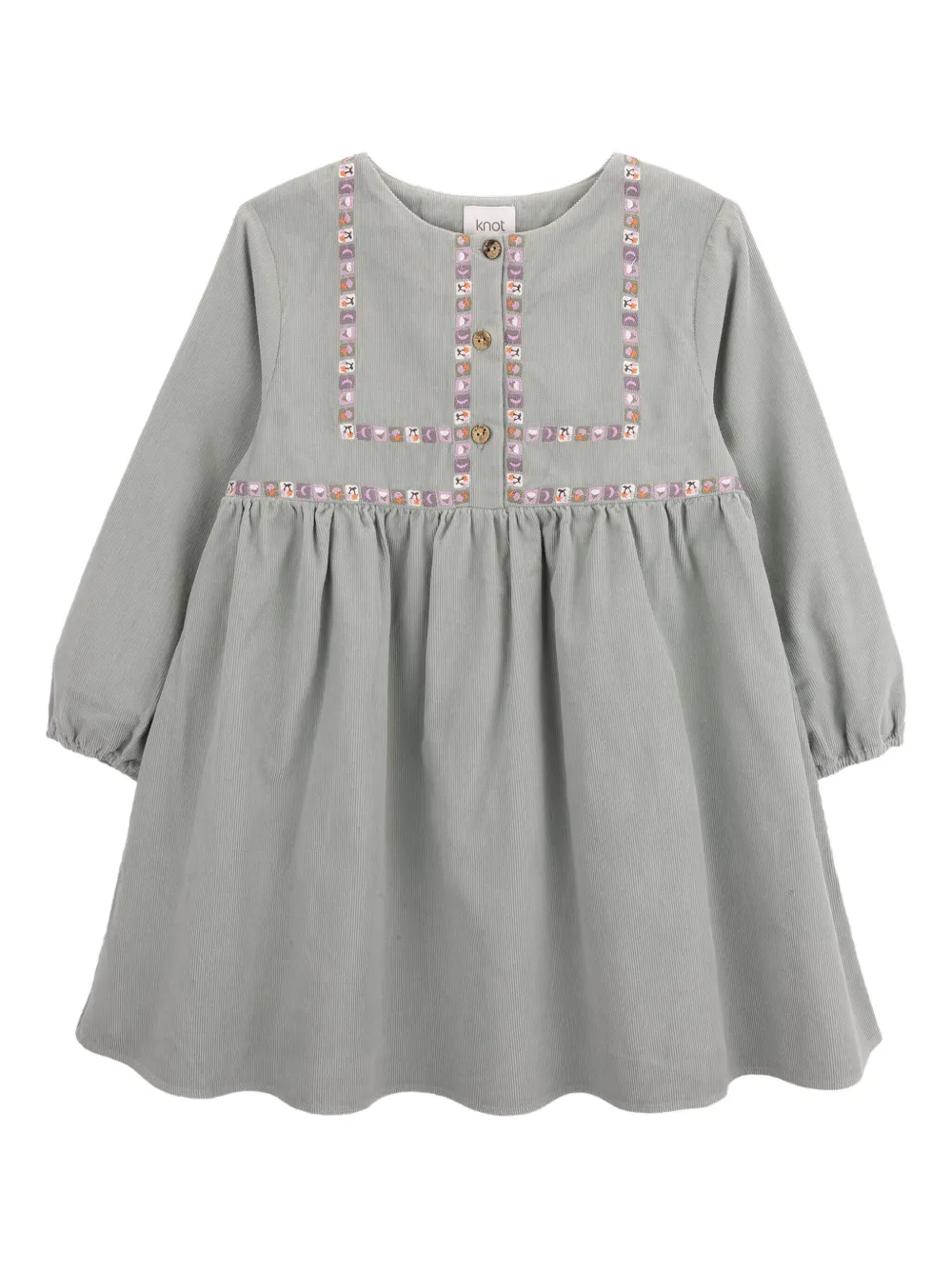 Knot Maisie embroidered dress | Green | Image 1
