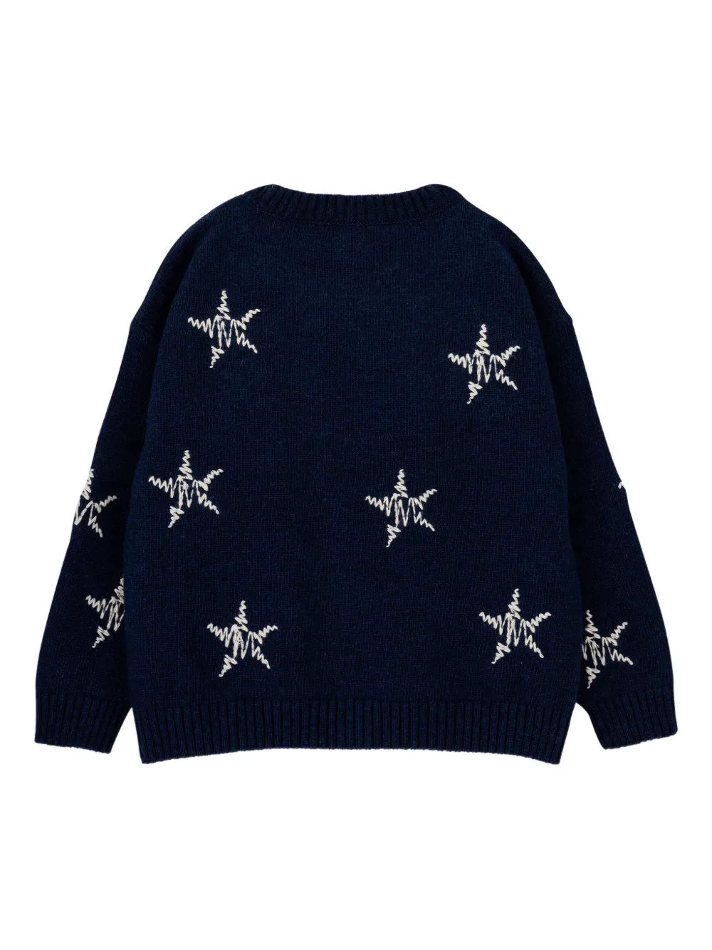 Knot Starry Night Star-embroidered Sweater In Blue