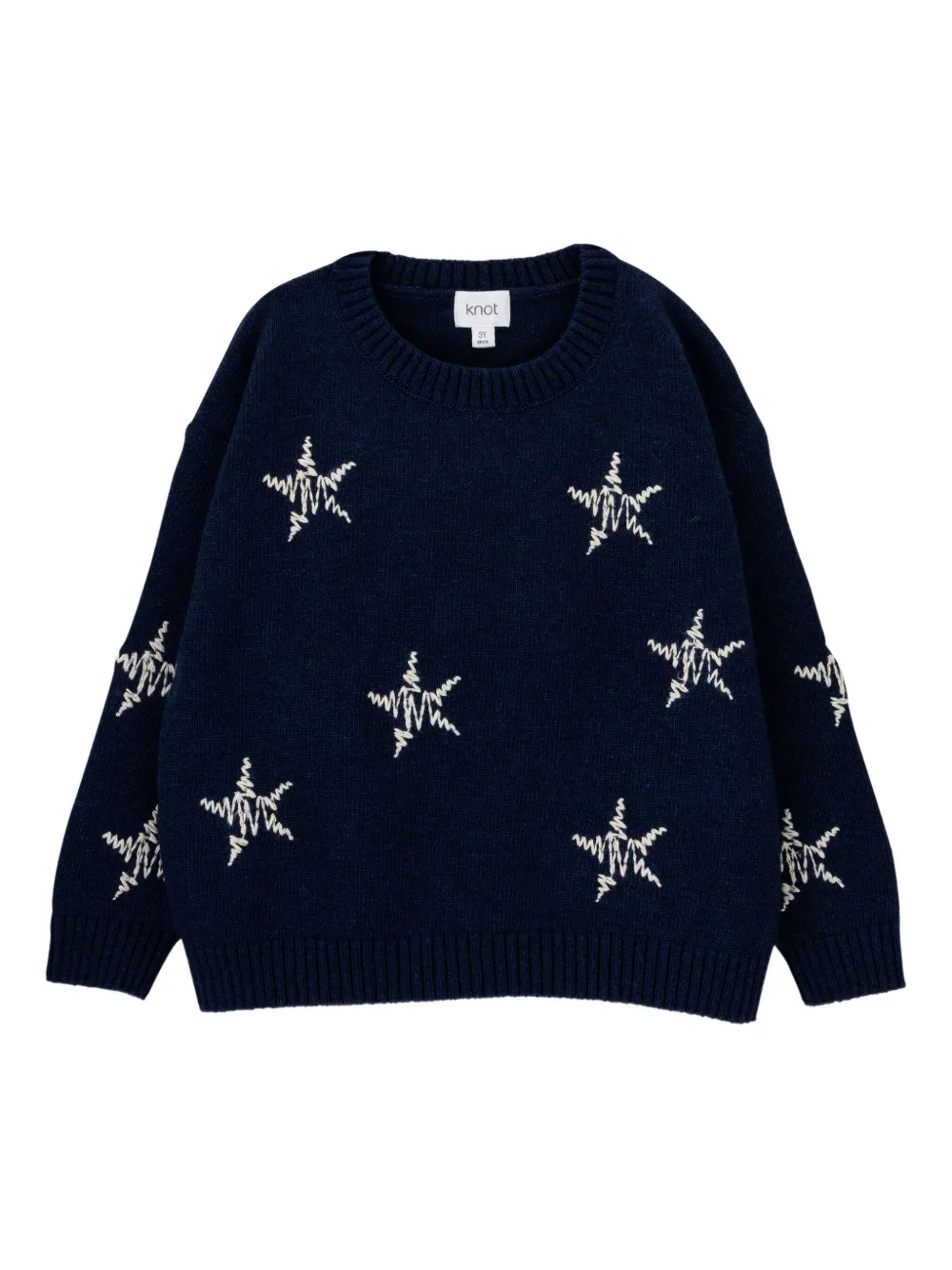 Knot Maglione Starry Night con ricamo - Blu