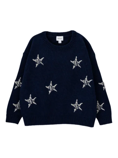 Knot Starry Night star-embroidered sweater