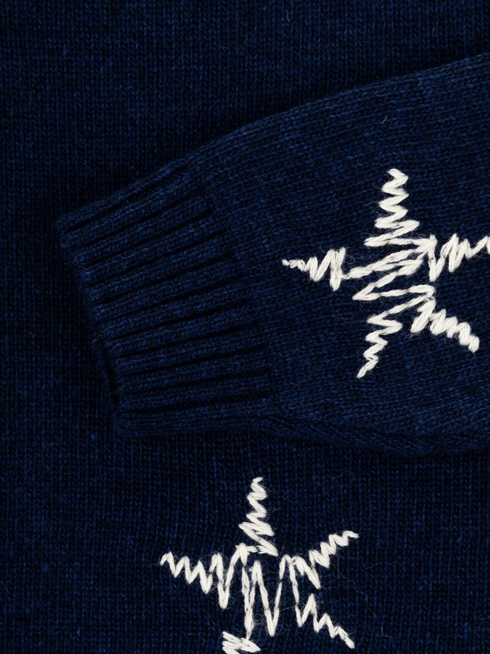 Knot Starry Night Star-embroidered Sweater In Blue