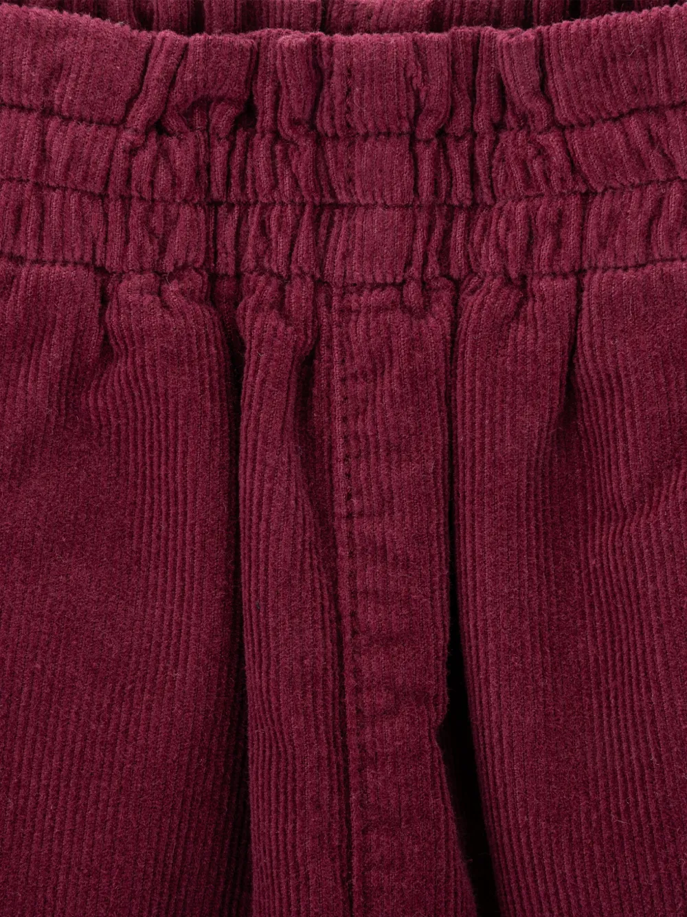 Knot Lizy shorts met elastische taille en opgestikte zak Rood