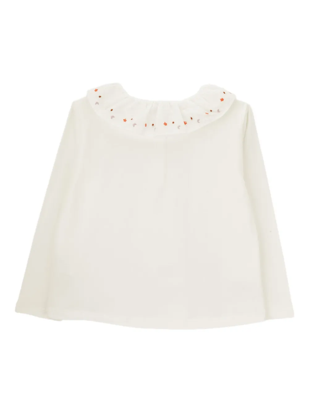 Knot Lilie embroidered ruffled-collar top | Shirts | Image 2