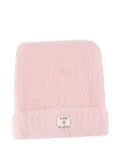 Casablanca logo-patch beanie - Pink