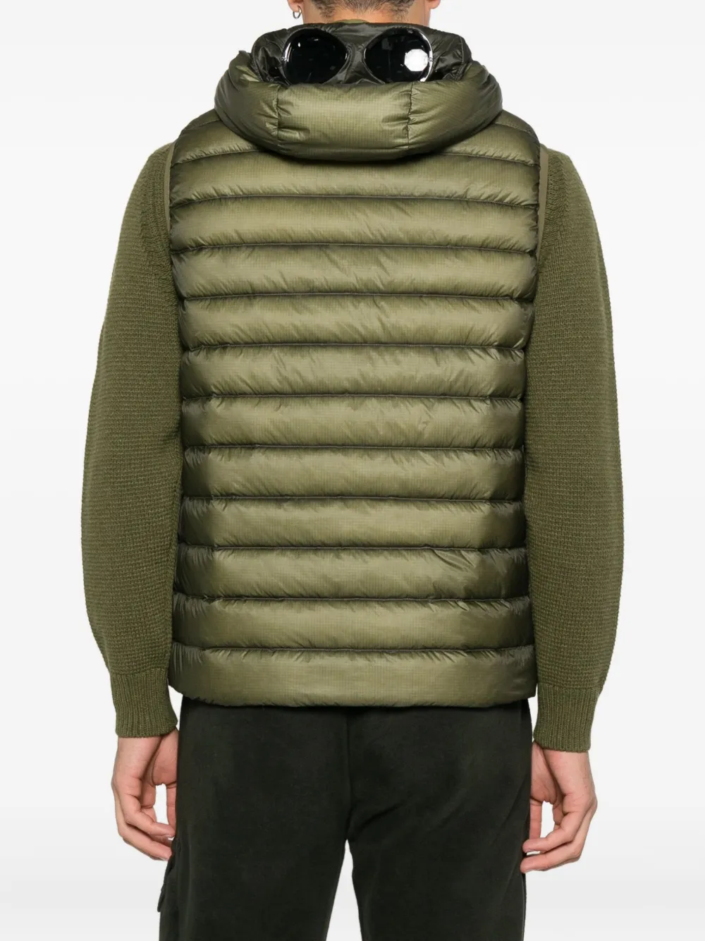C.P. Company Bodywarmer met capuchon Groen