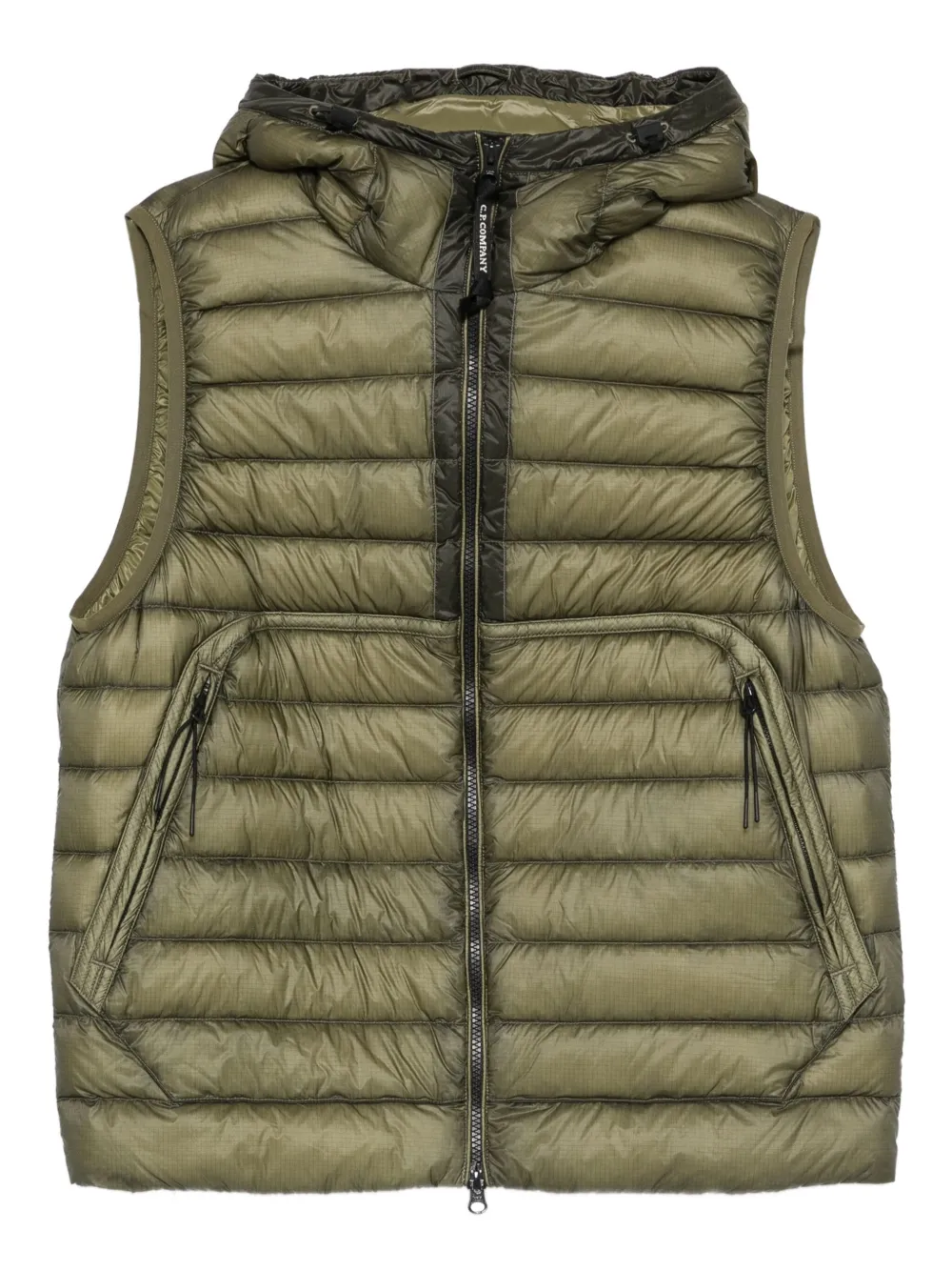 C.P. Company gilet zippé à capuche | vert | Image 1