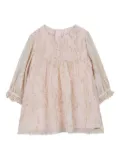 Chloé Kids dotted ruffled party dress - Pink
