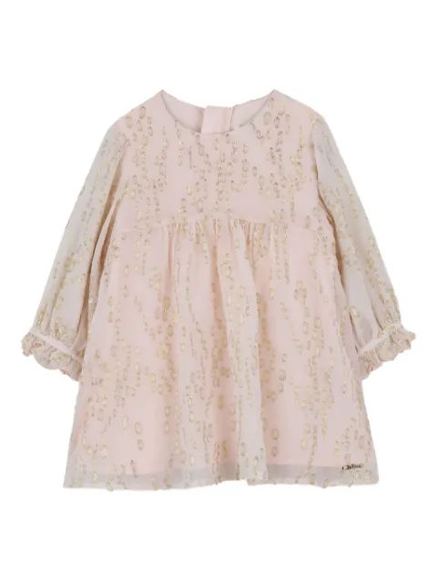 Chloé Kids dotted ruffled party dress