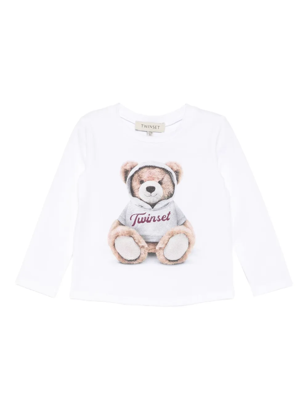TWINSET Kids T-shirt con stampa Teddy - Bianco