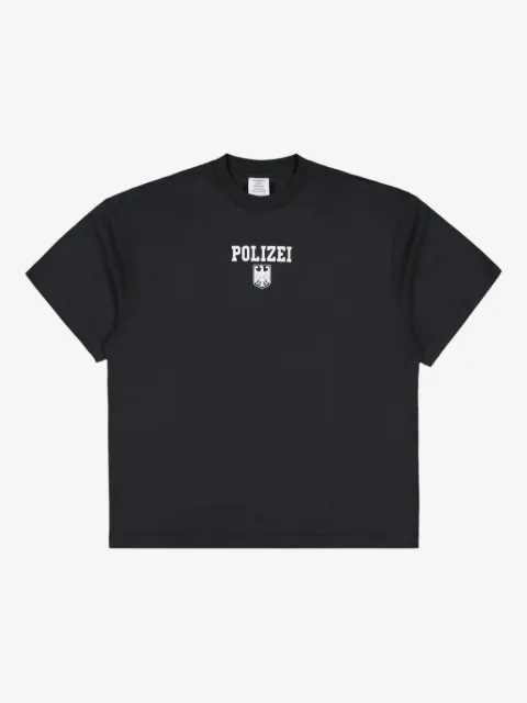 VETEMENTS Polizei T-Shirt mit Adler-Emblem