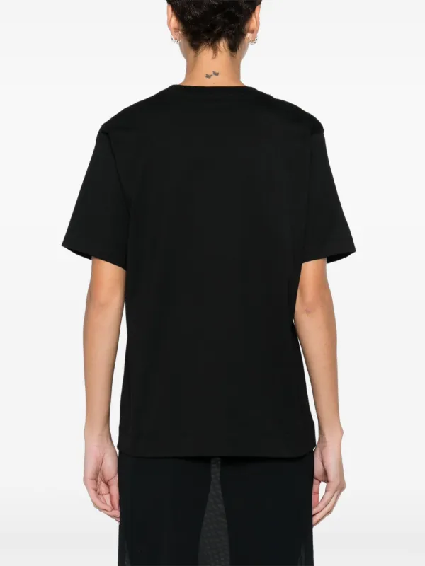 Simone Rocha Chain Pearl T-shirt | Black | FARFETCH
