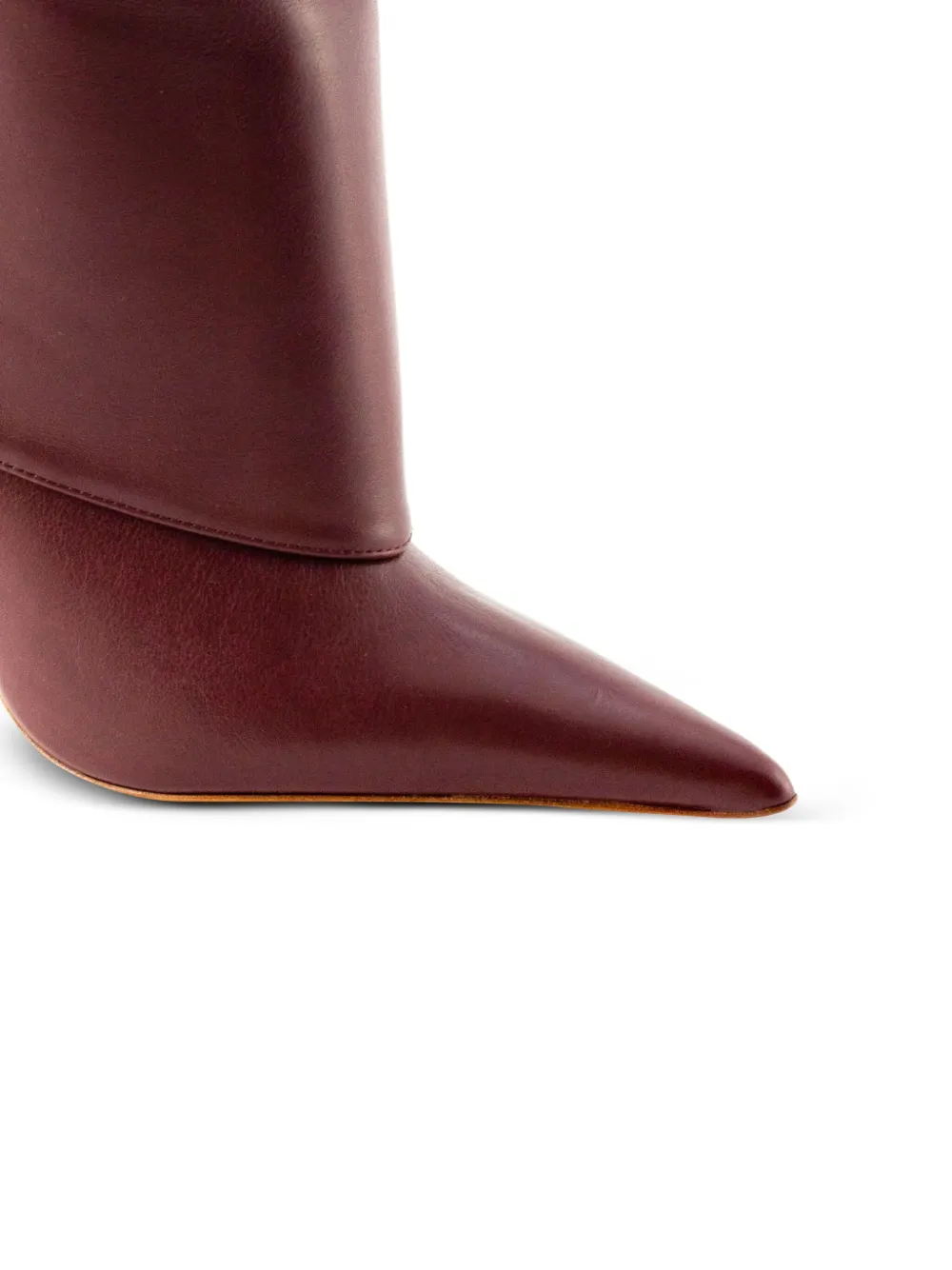 GIABORGHINI 110mm Ros31 leather knee-high boots Red