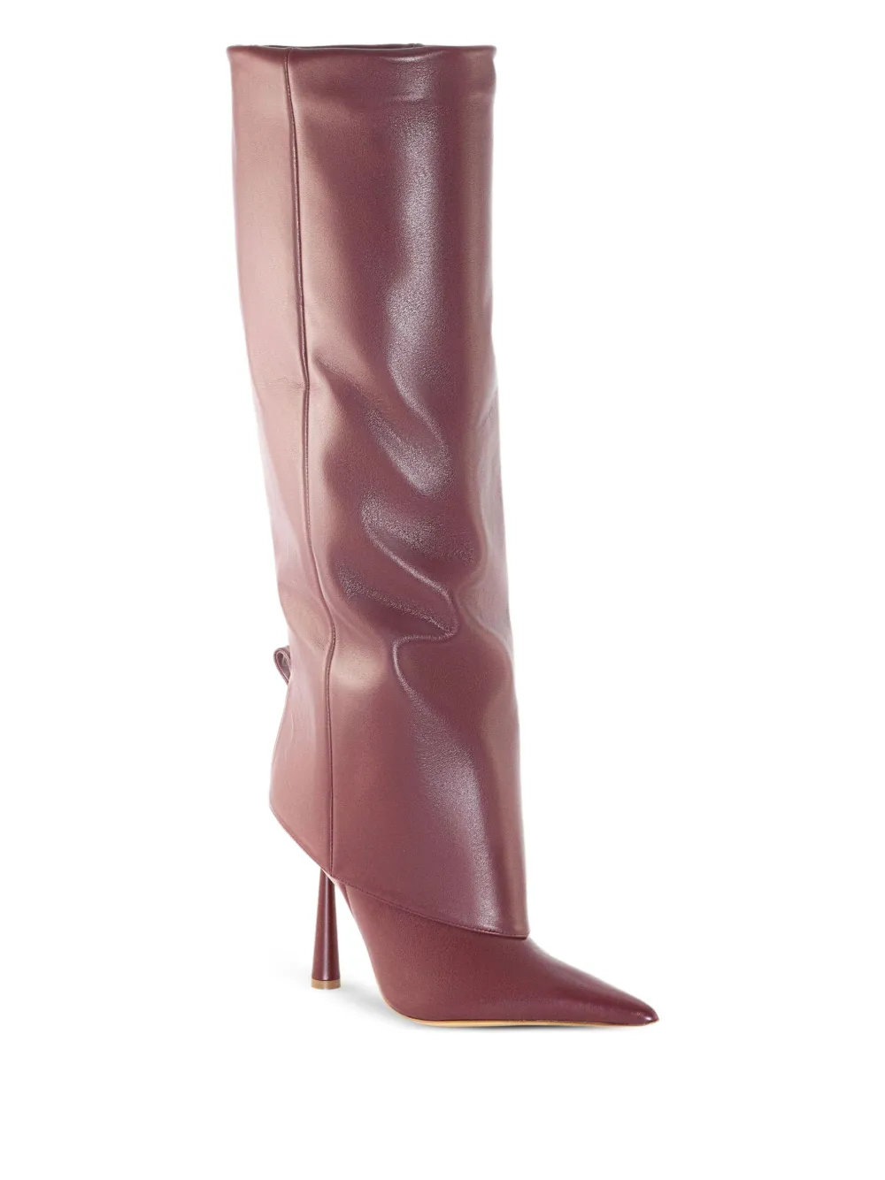 GIABORGHINI 110mm Ros31 leather knee-high boots Red
