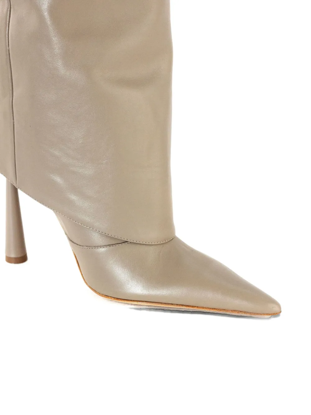 GIABORGHINI 110mm Ros31 knee-high boots Neutrals