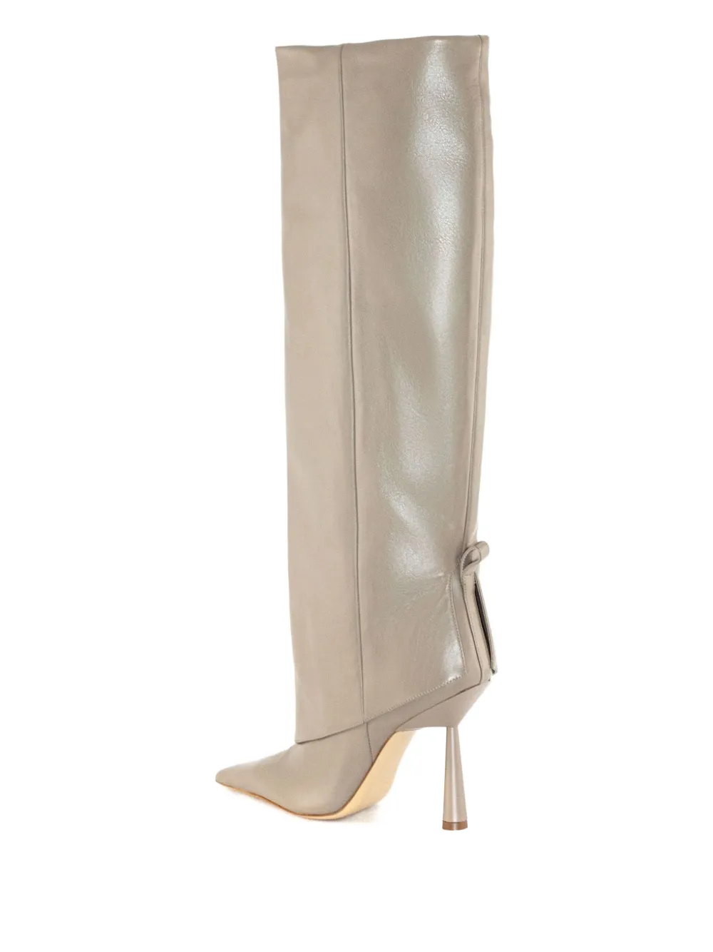 GIABORGHINI 110mm Ros31 knee-high boots Neutrals