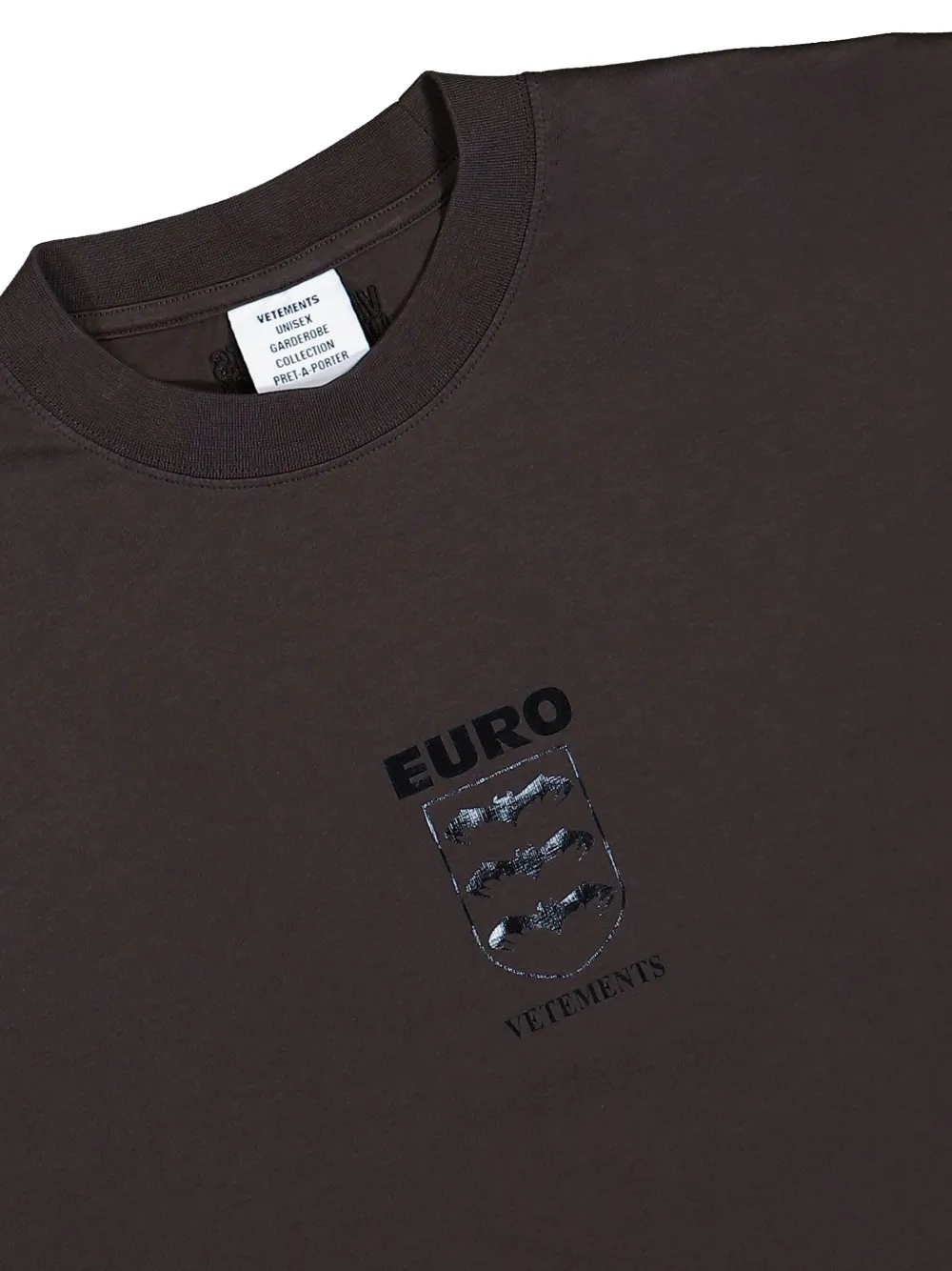 VETEMENTS T-shirt met Bats-logo Bruin
