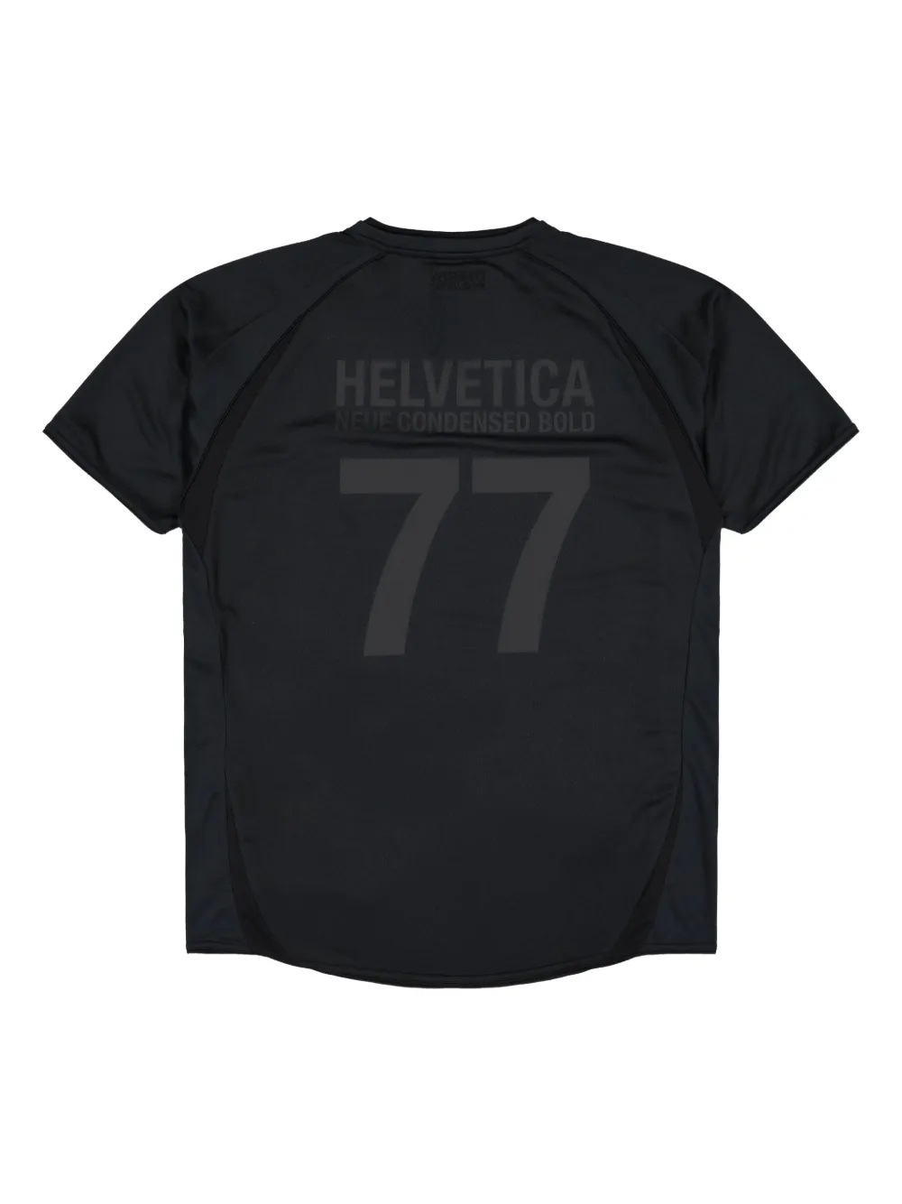VETEMENTS Trademark Football V-neck panelled jersey - Zwart