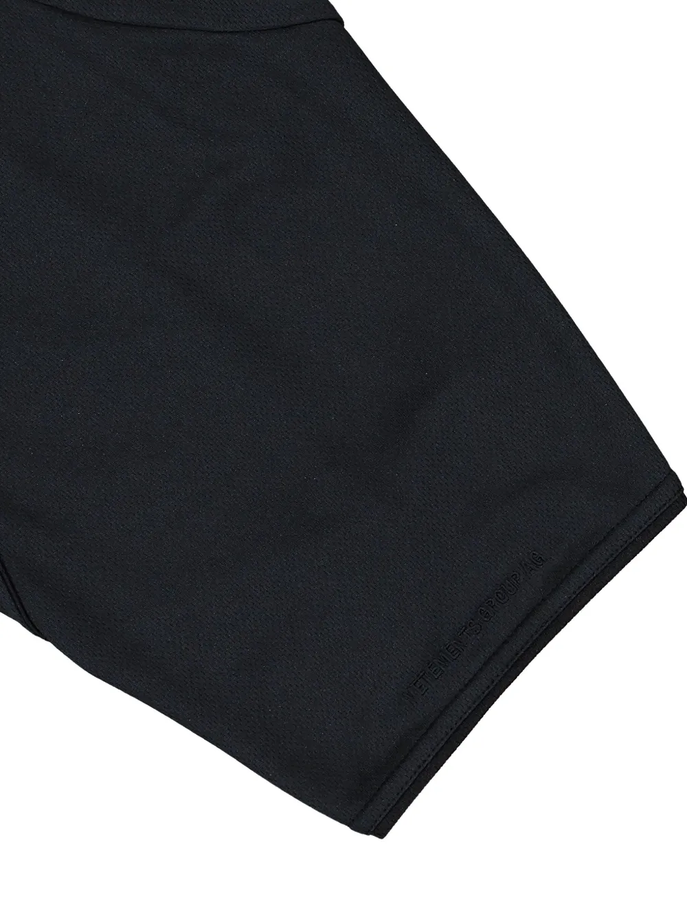 VETEMENTS Trademark Football jersey met vlakken en V-hals Zwart