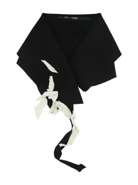 Maria Calderara snap-button closure contrasting-balloon fragments scarf