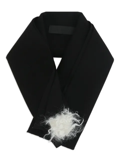 Maria Calderara faux-fur embellished neck scarf