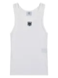 VETEMENTS Eagle logo tank top - White