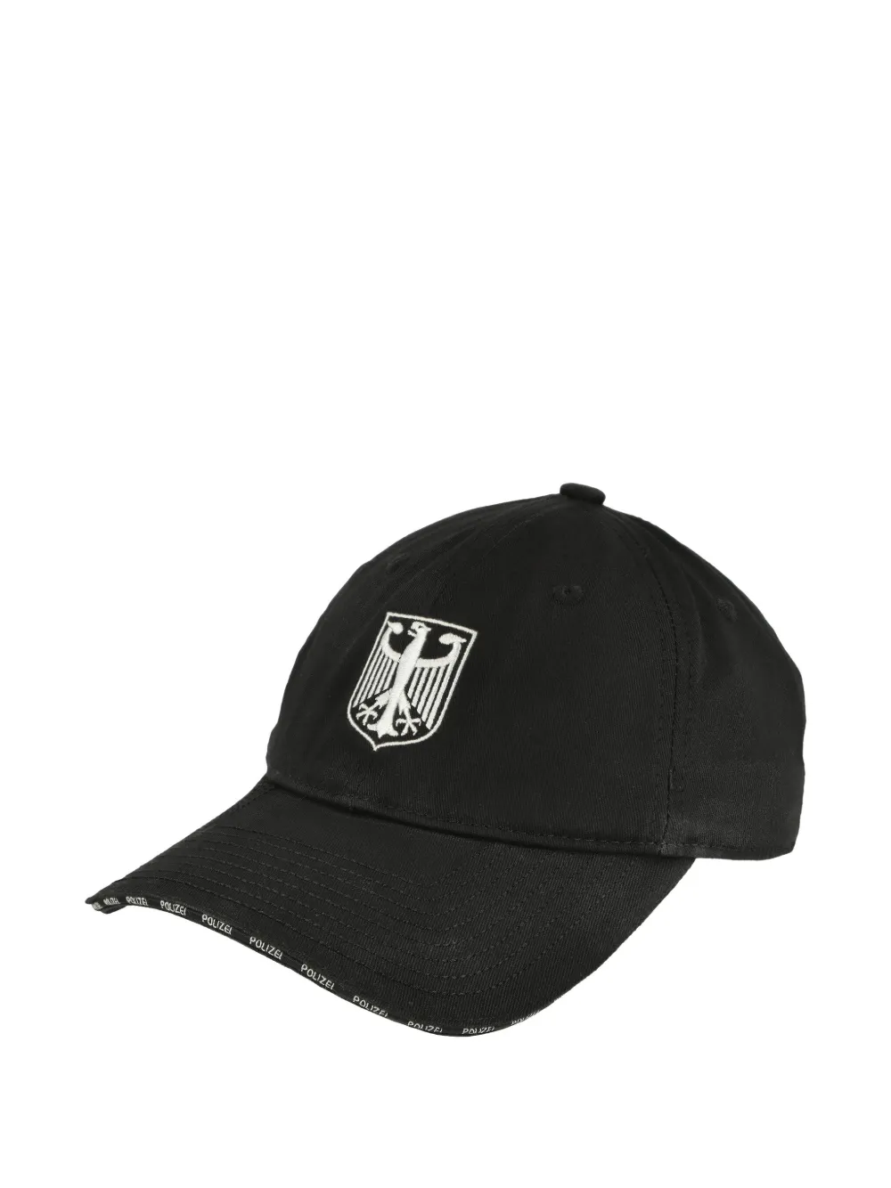 VETEMENTS Polizei eagle-emblem baseball cap Zwart