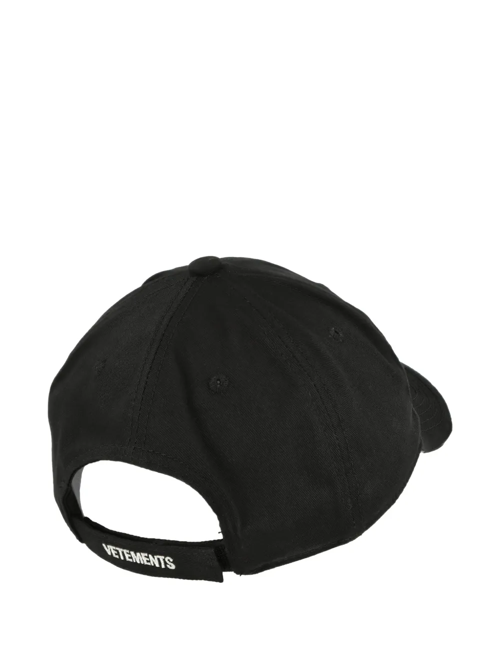 VETEMENTS Polizei eagle-emblem baseball cap - Zwart