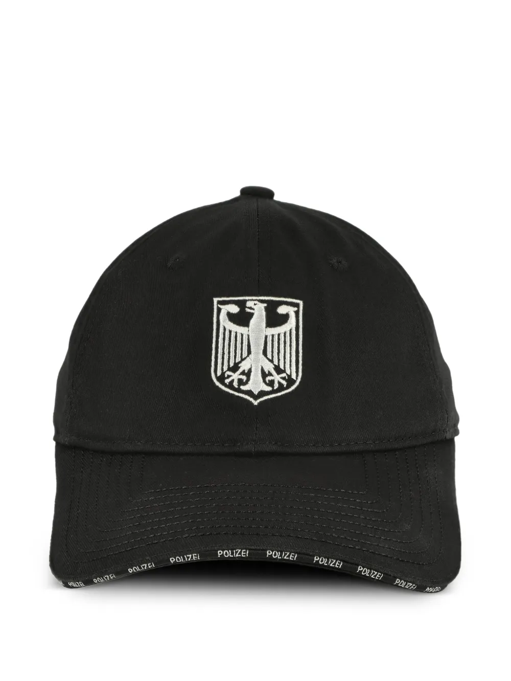VETEMENTS Polizei eagle-emblem baseball cap Zwart