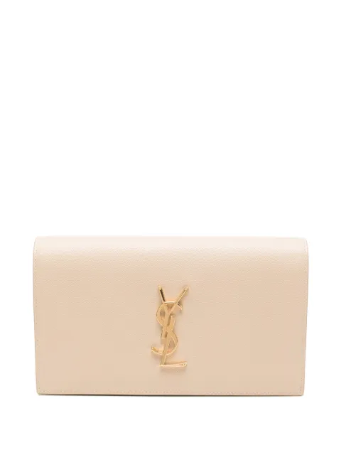 Saint Laurent logo-plaque clutch bag