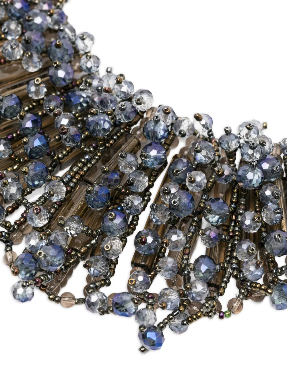  Night Market Beaded Necklace - Silver 