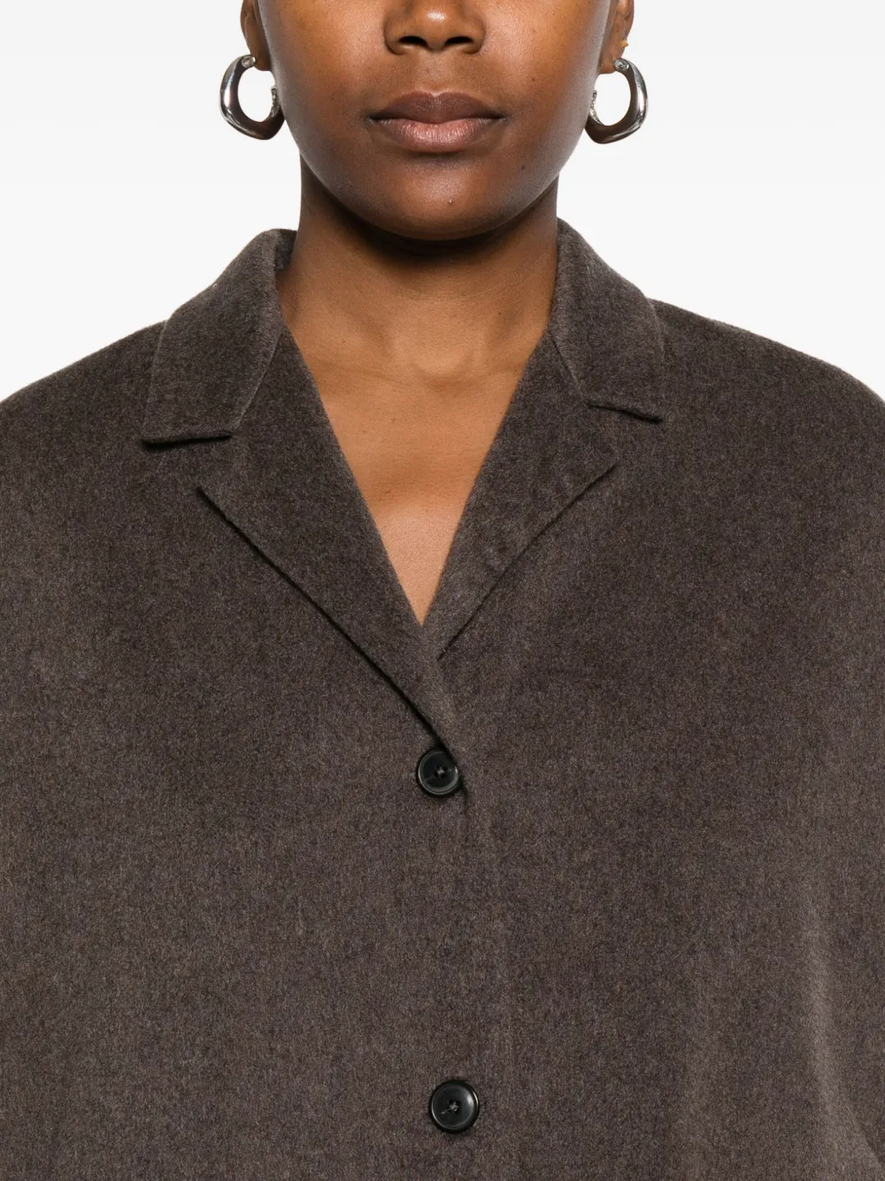 Private 0204 Buttoned Jacket In Brown