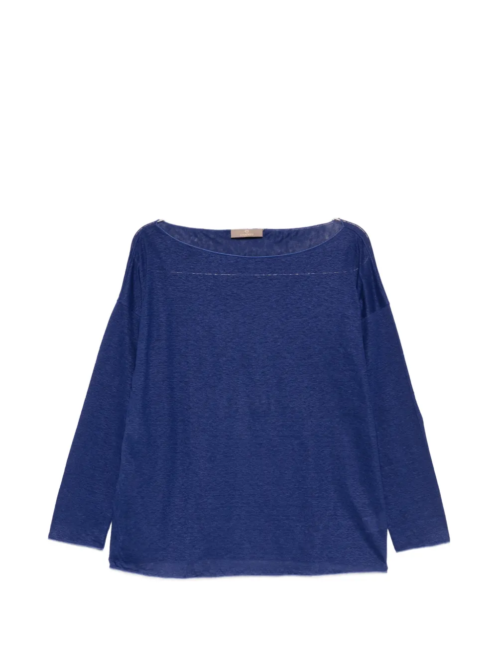 Cruciani long-sleeve top - Blu