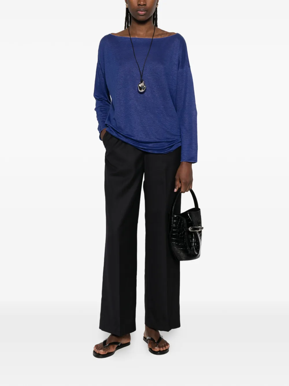  Cruciani Long-sleeve Top - Blue 