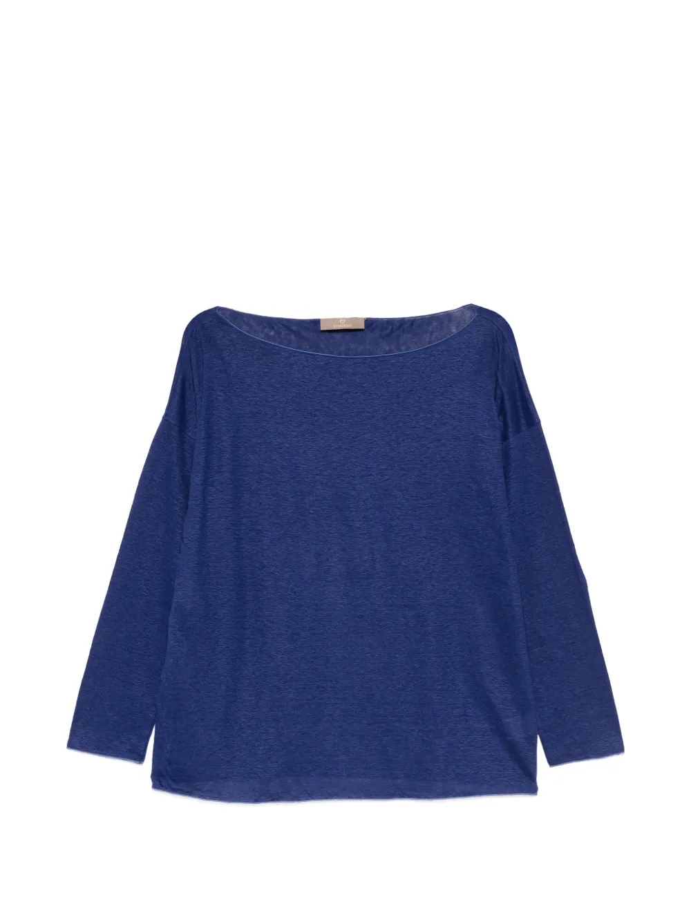 Cruciani long-sleeve top - Blu
