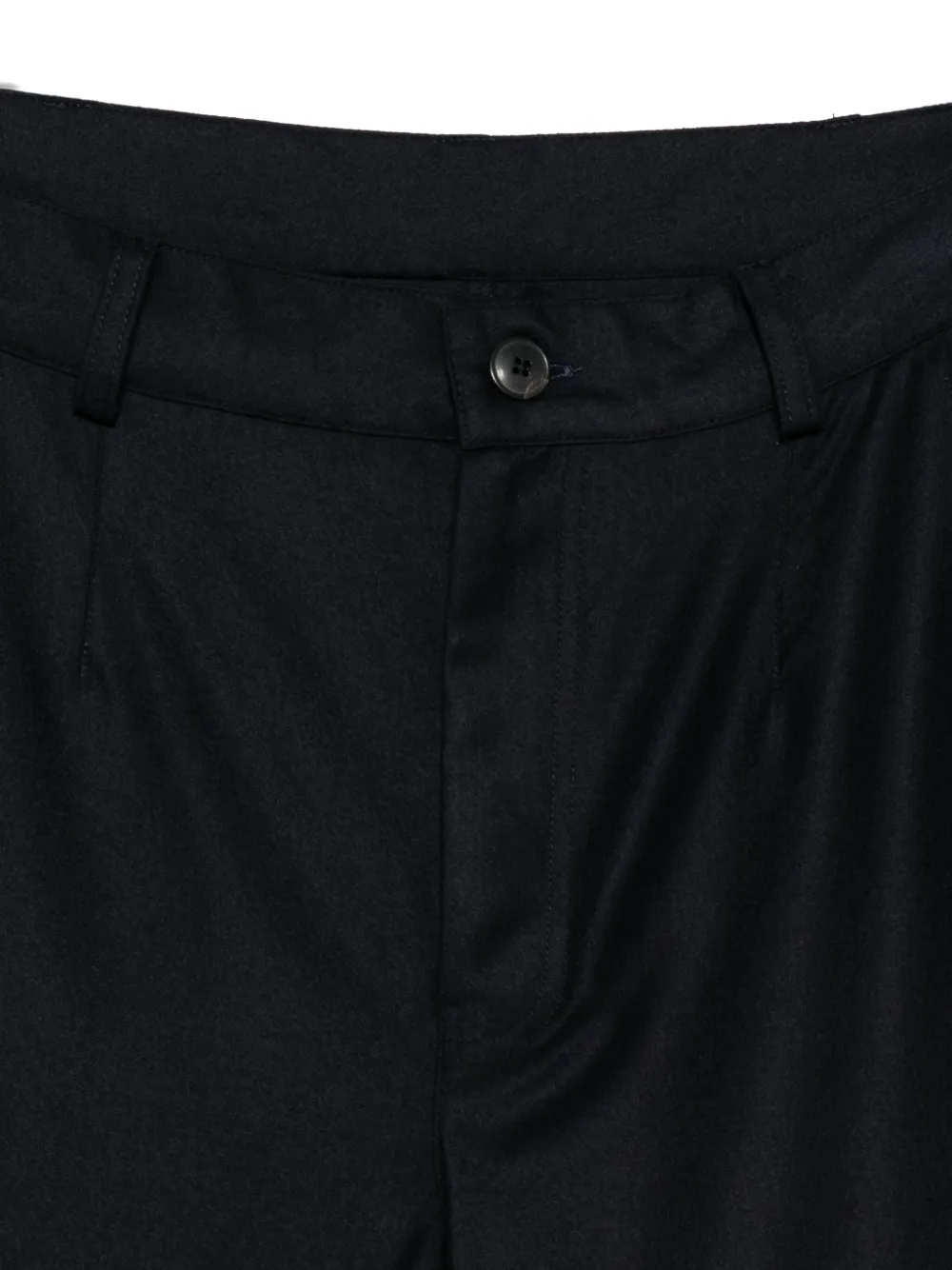 Private 0204 Button-fly Wool Trousers In Black