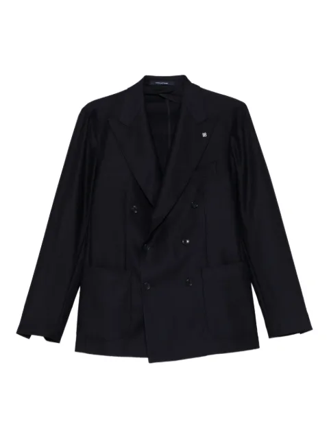 Tagliatore double-breasted patch-pocket blazer
