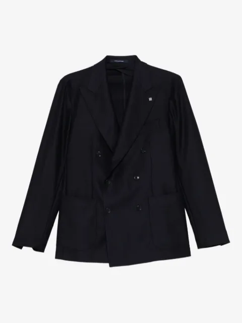 Tagliatore double-breasted patch-pocket blazer