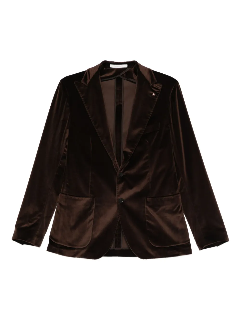 Tagliatore Blazer de veludo com bolso | Marrom | Image 1