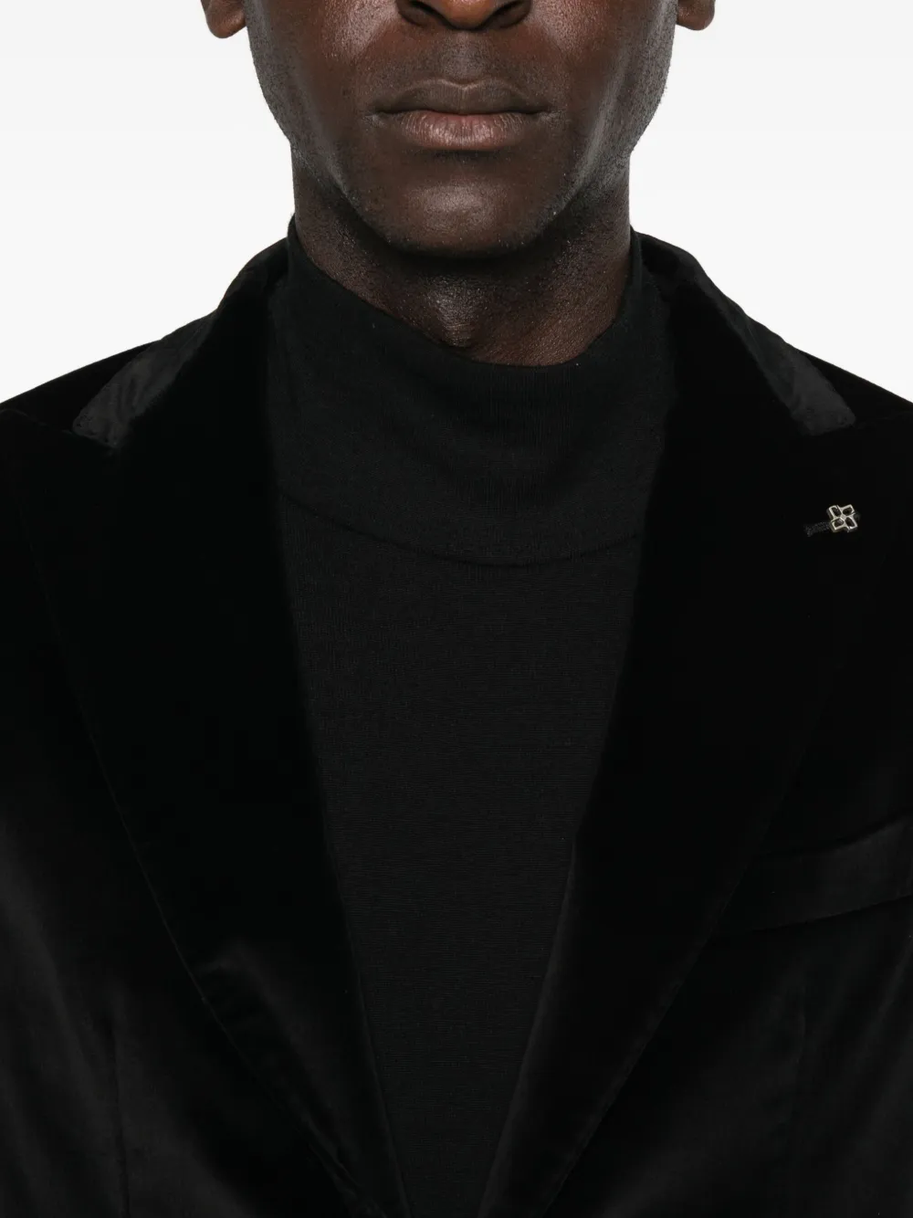 Tagliatore Single-breasted Blazer In Black