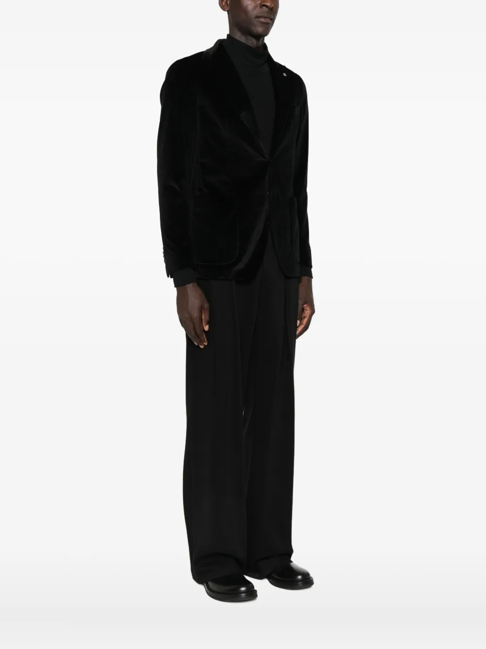 Tagliatore Single-breasted Blazer In Black