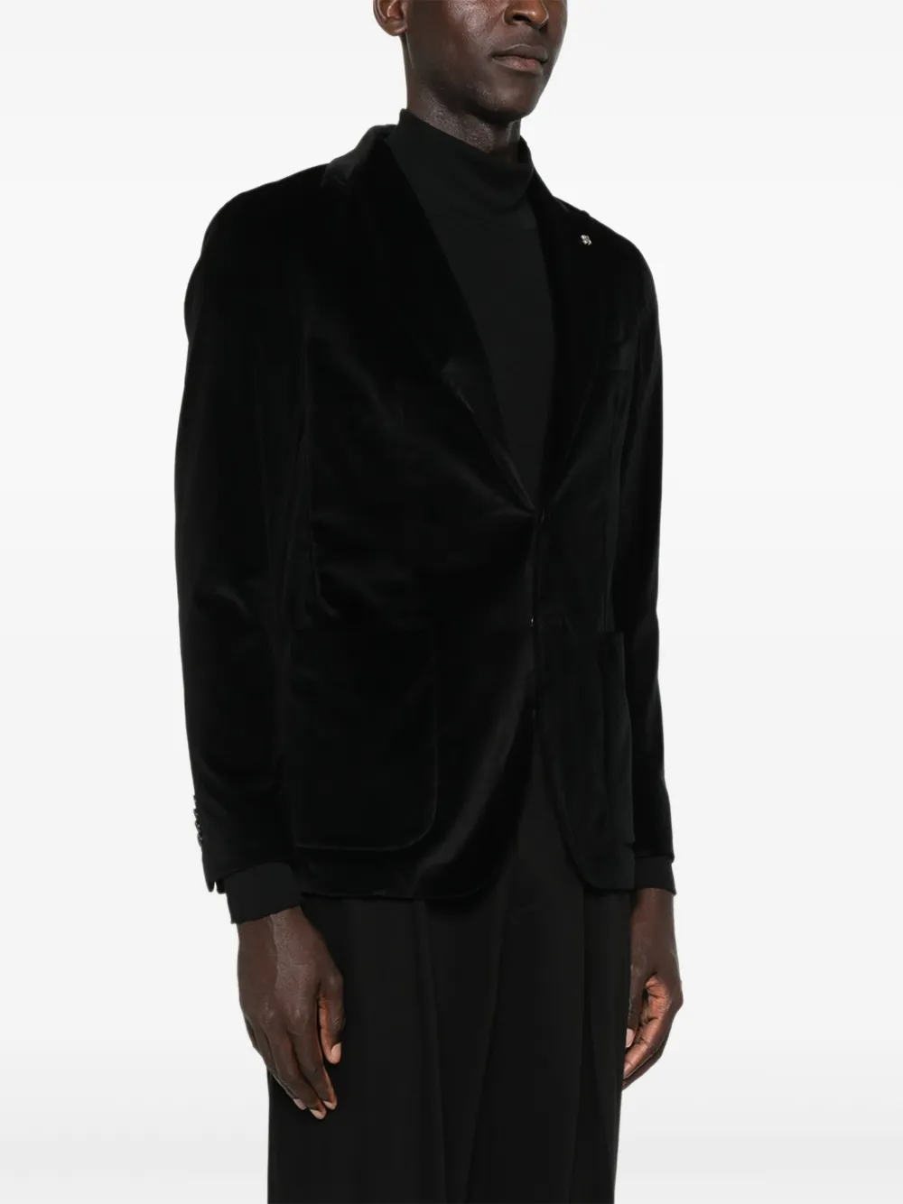 Tagliatore Blazer met enkele rij knopen Zwart