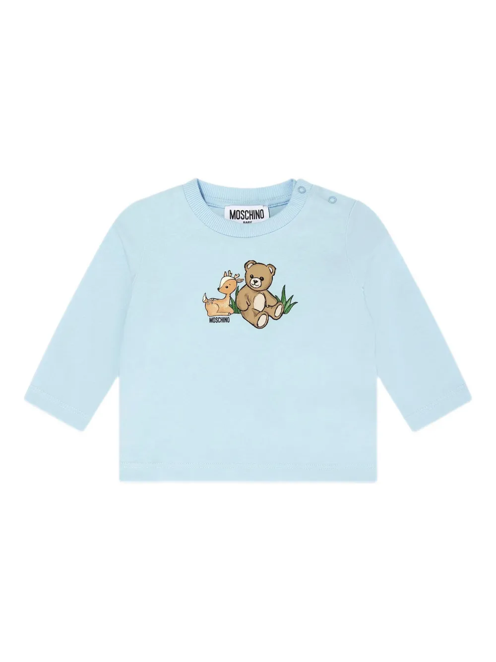 Moschino Kids graphic-print T-shirt | Blue | Image 1